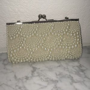Charming Charlie Pearl Bridal Clutch